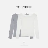 【YANYAN】早秋新款纯色细闪针织打底衫长袖YY-8596