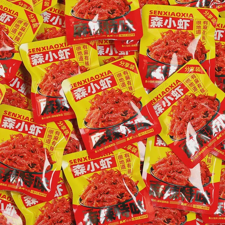 森吧素小龙虾辣条麻辣麻甜口味小时候怀旧零食办公室休闲小吃食品