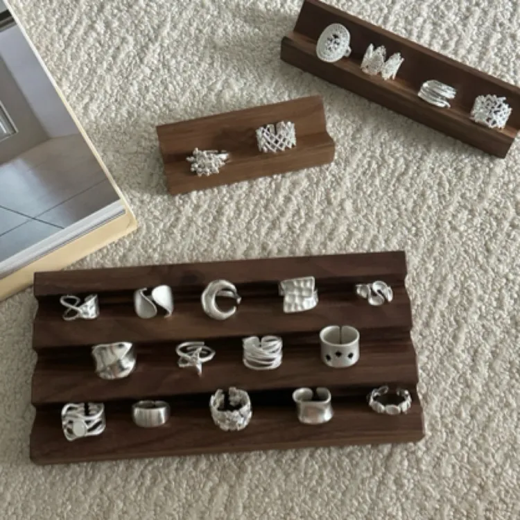 铜合金戒指 戒指合集 东大门小众设计款戒指韩系复古简约时尚指环