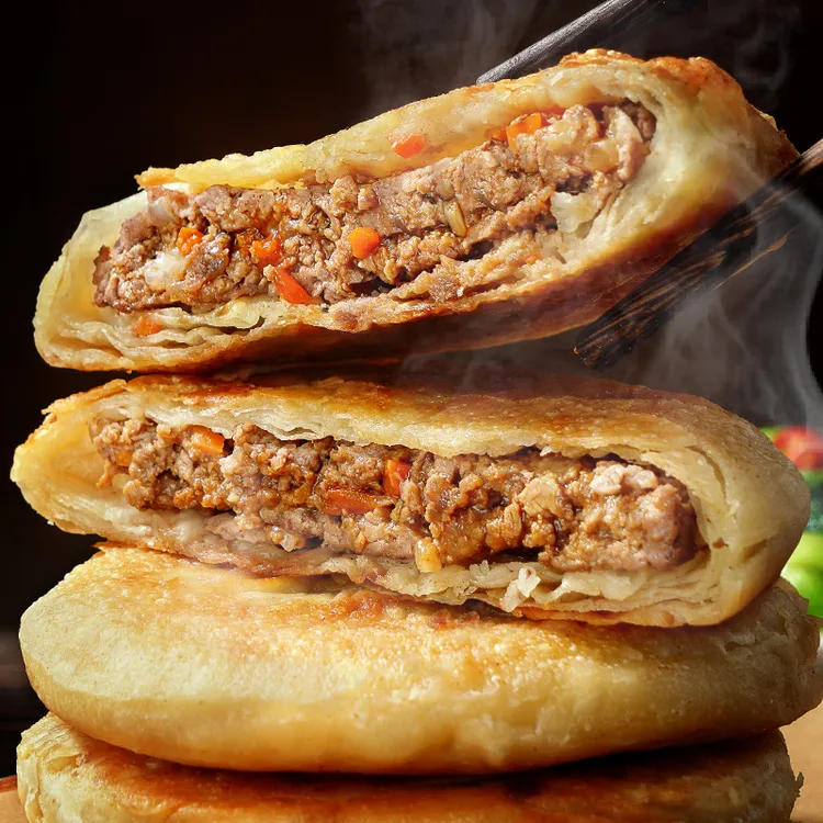 大希地安格斯牛肉馅饼360g儿童早餐皮薄馅大金黄酥脆半成品煎饼