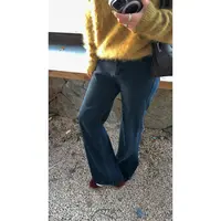 苏安家｜“暴瘦过冬微喇”超绝四面弹厚绒靛蓝复古色显瘦微喇牛仔裤