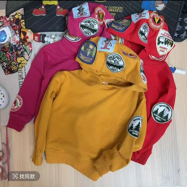 6011【帽子笑脸】春秋时尚百搭儿童卫衣