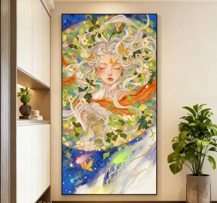Cherry Heart《望山楹》植绒画布 树脂方钻 钻石画半成品Diy 