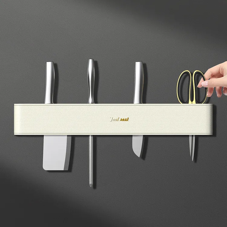 厨房刀架置物架免打孔壁挂式家用刀具收纳架整理架贴墙多功能
