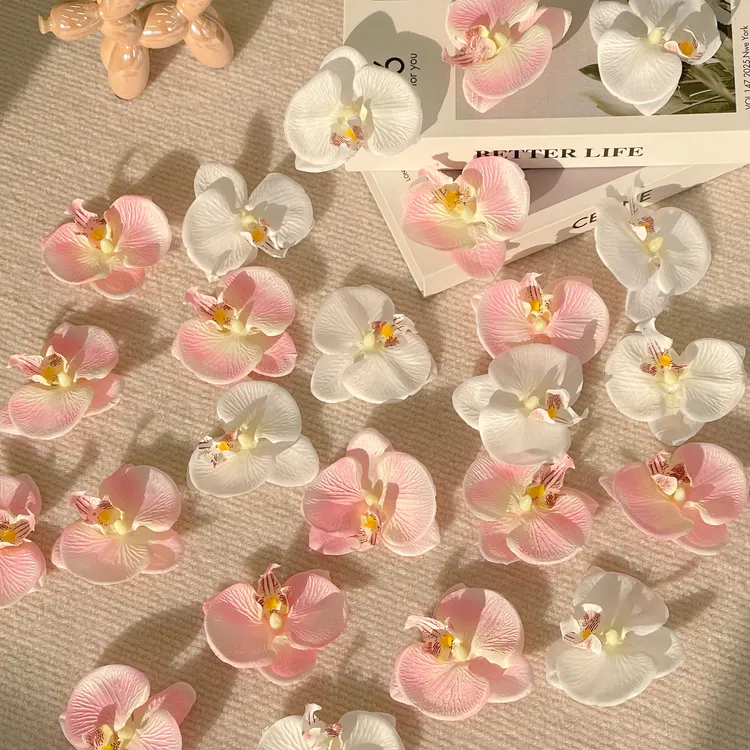 仿真小花朵混搭diy手工轮胎茶几材料包古风花头手作簪花头饰装饰