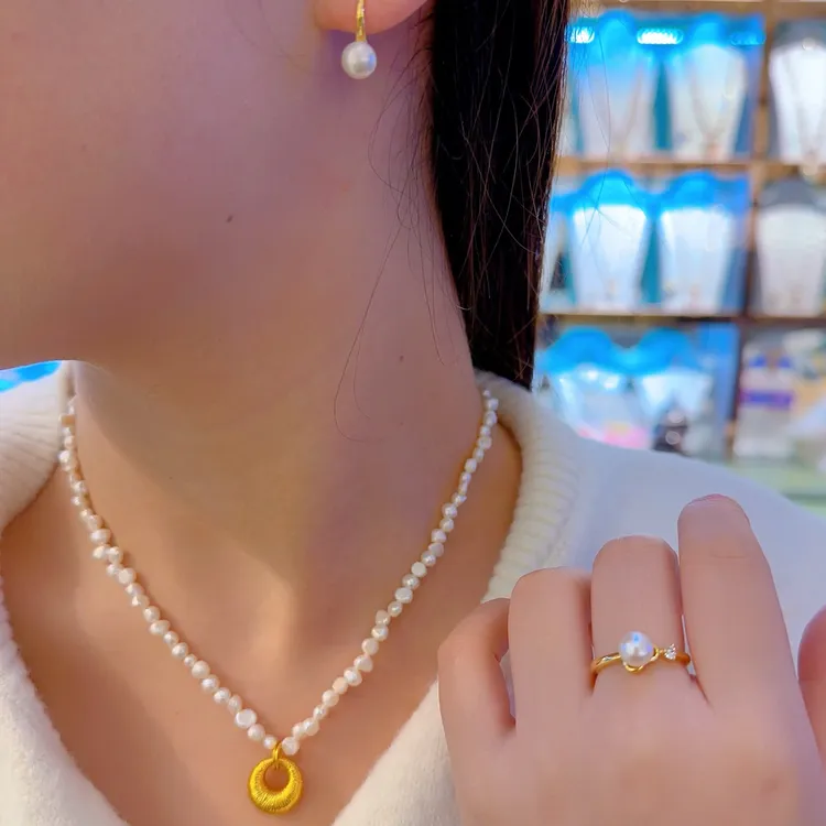 铜合金项链 104新款时尚项链جىڭ مەرۋايىت بىلەيزۇك سۇۋغات 