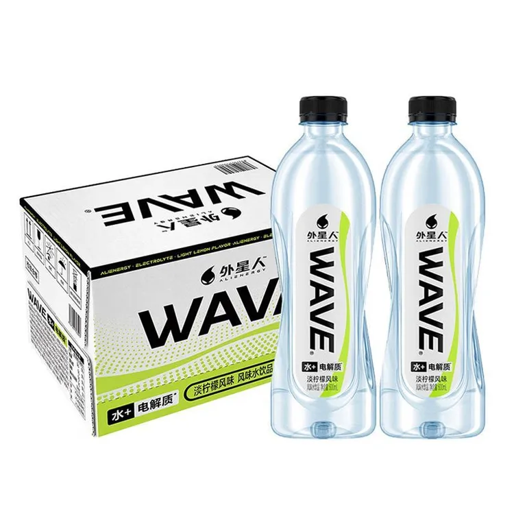 外星人WAVE电解质水淡柠檬风味600ml*12瓶元气森林运动补水饮料