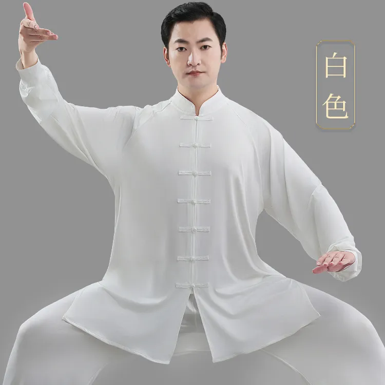 舒爽太极服男女款新款春夏秋季八段锦太极拳练功服表演服装武印象