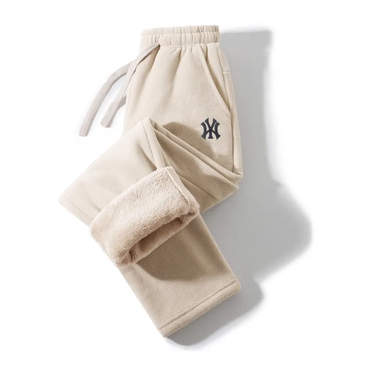 CALTOKROSA奥粒绒加绒加厚款保暖男休闲裤卫裤中腰长裤运动冬季裤