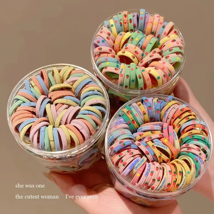 生日派对小女孩高弹力发圈宝宝儿童发绳女童扎辫子多色可选发饰