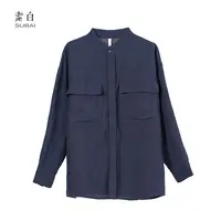 素白亚麻工装上衣SB2506KY01741