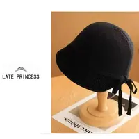 LATE PRINCESS【渔夫帽】女圆顶帽子复古针织ins