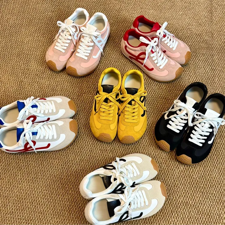 高智感穿搭内增高德训鞋女秋季新品厚底小白鞋丑萌运动休闲鞋