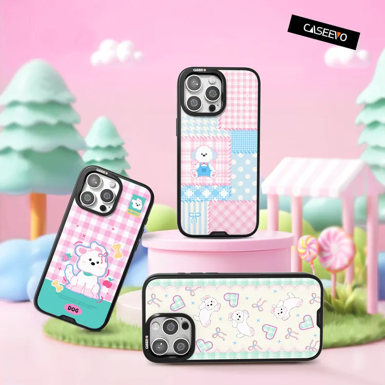 CaseEvo汪汪乐园系列潮牌可换背盖手机壳适用iPhone16/15/14系列