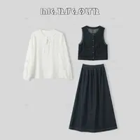 2025春夏新款甜酷牛仔马甲半身裙套装5383990