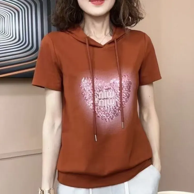 2025新款妈妈夏季洋气打底衫女修身百搭时尚短袖T恤小衫内搭上衣