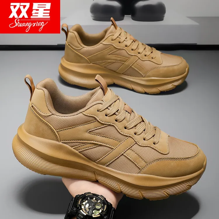 双星男鞋2025春秋季新款网面透气男款运动鞋青少年男士休闲跑步鞋