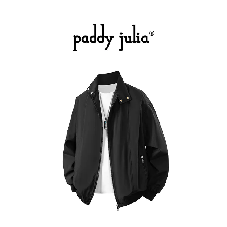 Paddy julia美式高级感休闲夹克男款春秋季宽松休闲时尚百搭外套