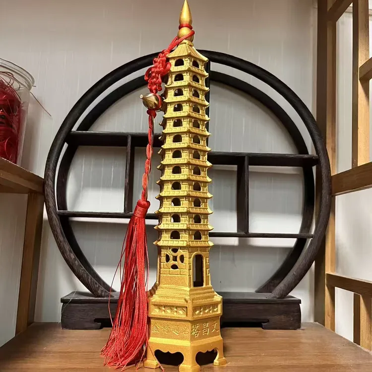 黄铜文昌塔学业事业卧室书房桌面创意摆件学生家用