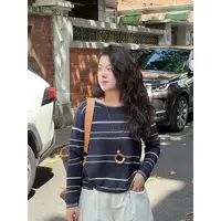 WenWen小个子韩版潮流百搭休闲针织毛衣2025秋季上衣4307