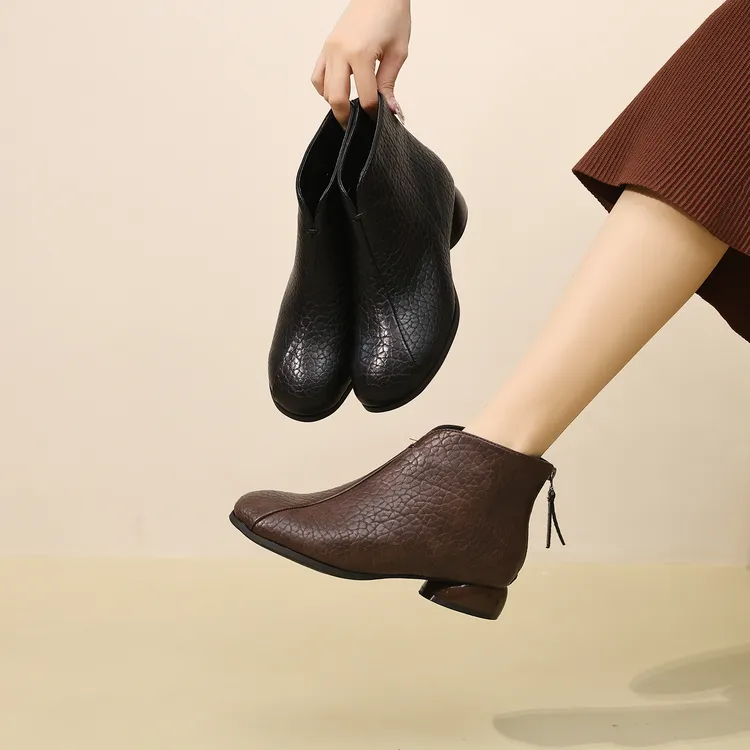 新款英伦百搭气质中跟时尚爆款百搭软底软皮