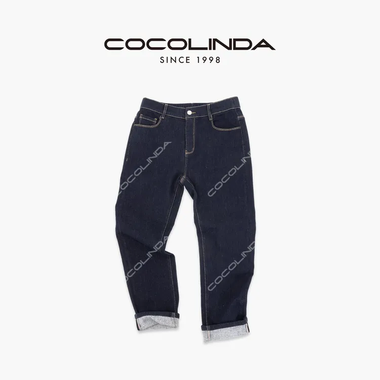 COCOLINDA|“明星产品”高弹加绒加厚小脚牛仔靴裤冬款N2011C