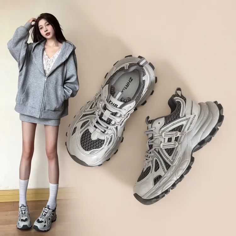 男鞋ZHR则则5.5CM网红2025新款秋季时尚运动鞋机车风休闲鞋女