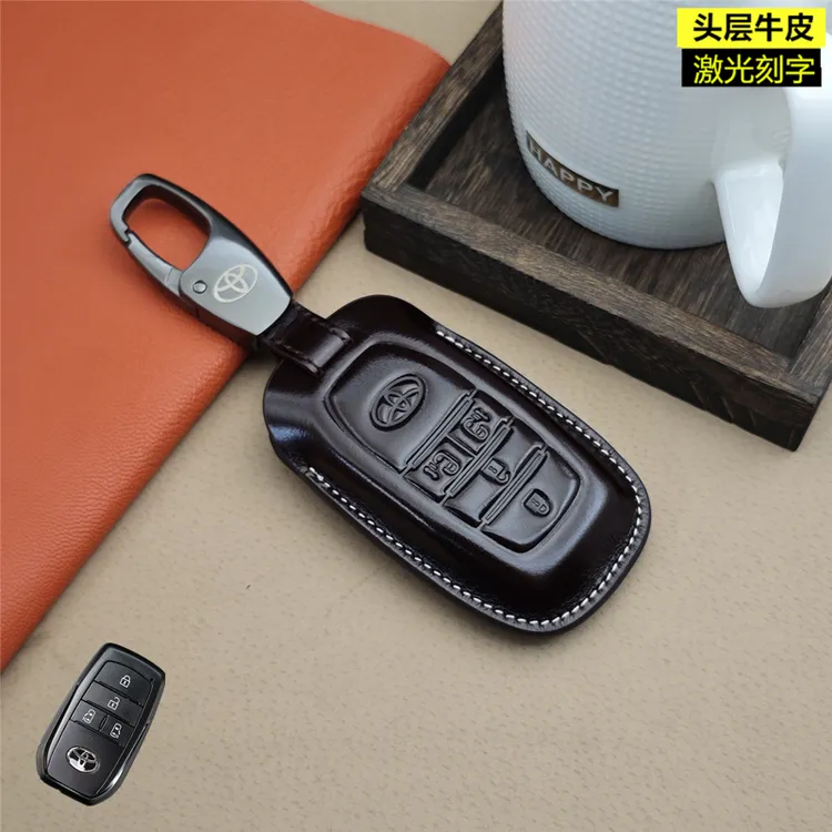 适用于丰田塞纳埃尔法赛那格瑞维亚钥匙套真皮钥匙扣钥匙包改装男