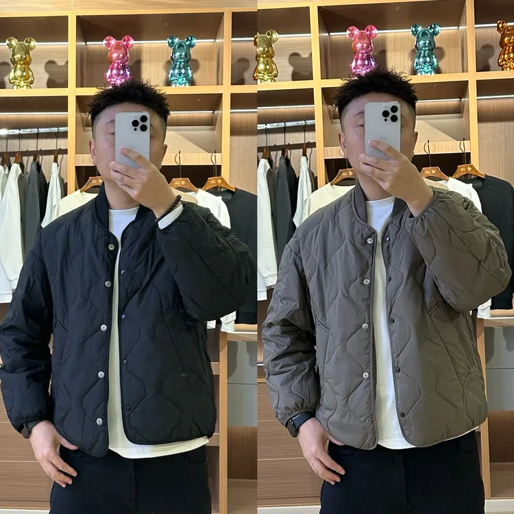 【XQ】3163男士休闲国标90绒保暖羽绒服外套轻薄短款冬季男款夹克