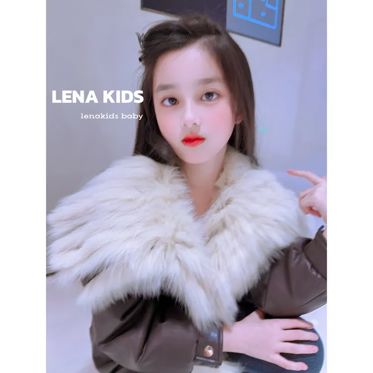Lenakids【P】【财阀千金！超大狐狸毛草草90羽绒服】超高品质25111701