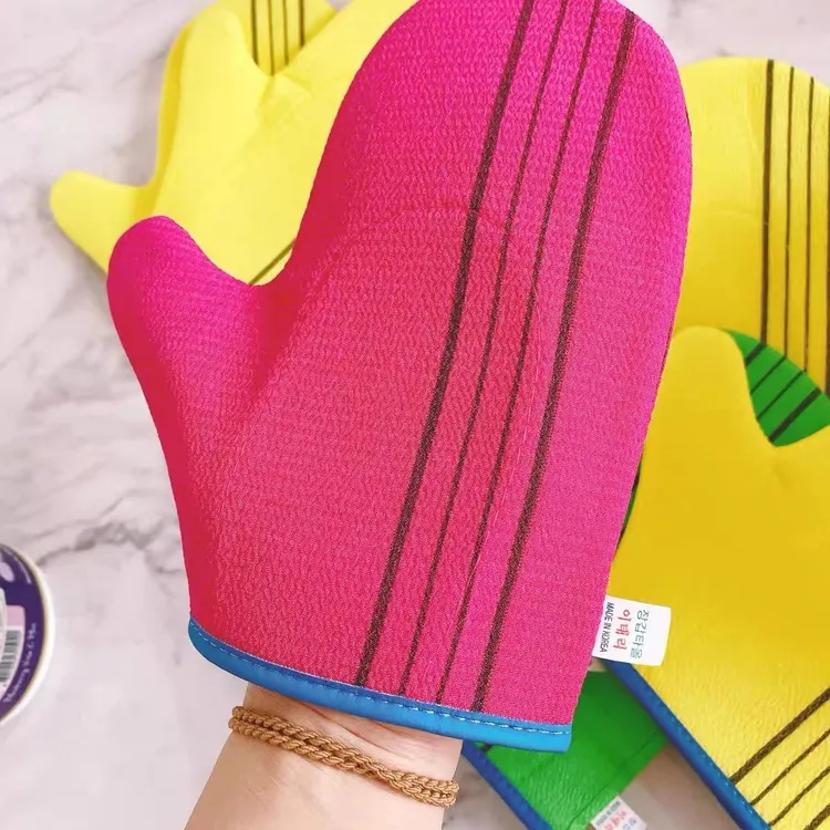 韩国老奶奶搓澡巾升级版带拇指正品搓泥女士不疼洗澡巾网红澡巾