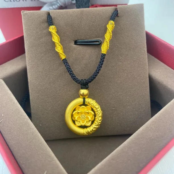 Chow Tai Seng/周大生中秋佳节哪吒同款乾坤圈足金平安扣情侣