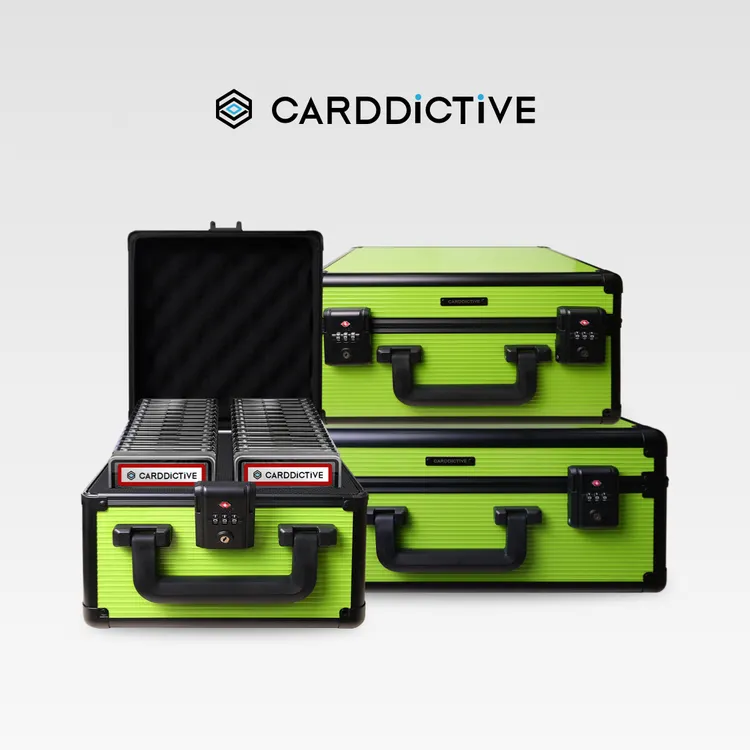 球星卡收纳箱带密码锁可手提适用于PSA BGS评级卡等多卡型