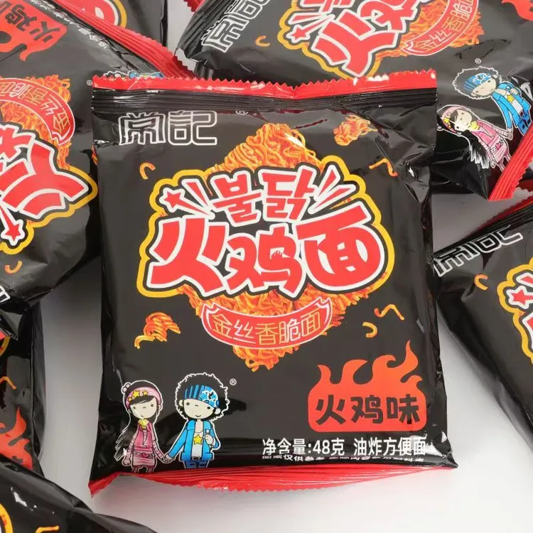 常记火鸡面干脆面48g多口味火鸡面学校零食小吃热销袋装方便面