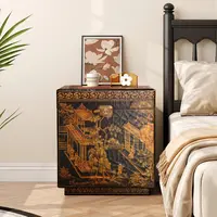 【本尼家】A4法式中国风开盖边几客厅收纳储物玄关柜60*43*65cm
