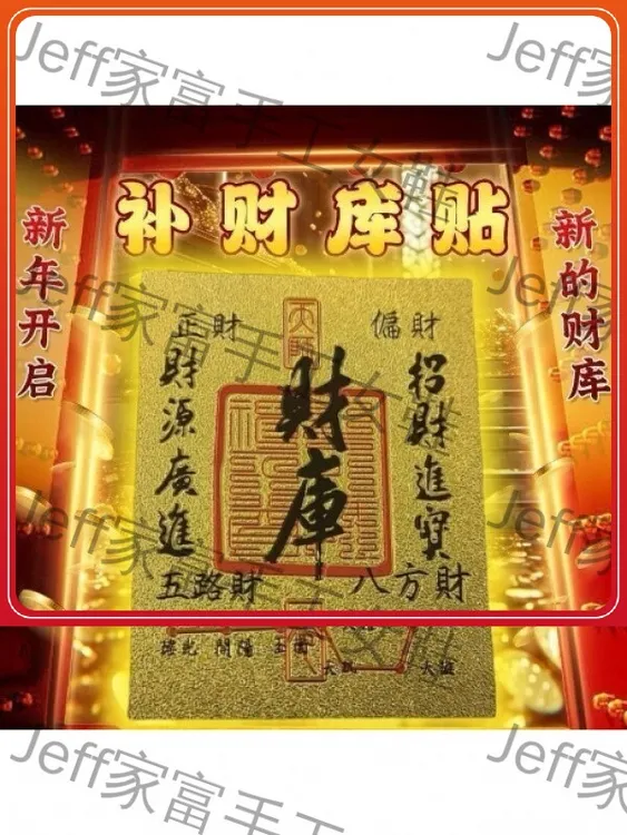 【师傅赐福推荐】时来运转招财进宝百福金卡金卡手机五路财神小新年