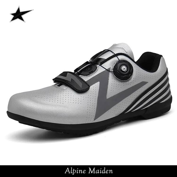 正品A星Alpine Maiden锁鞋透气休闲公路车平踏非锁鞋单车骑行装备
