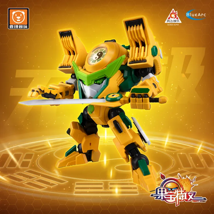 现货 壹理创玩新品果宝特攻师傅机-香蕉尊拼装模型可合体果元天尊
