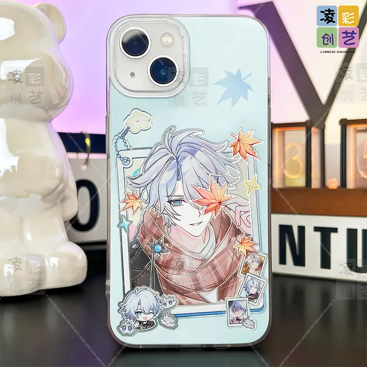 凌彩创艺手机壳适用苹果华为小米vivo崩铁周边枫叶遐蝶大孔冰川壳