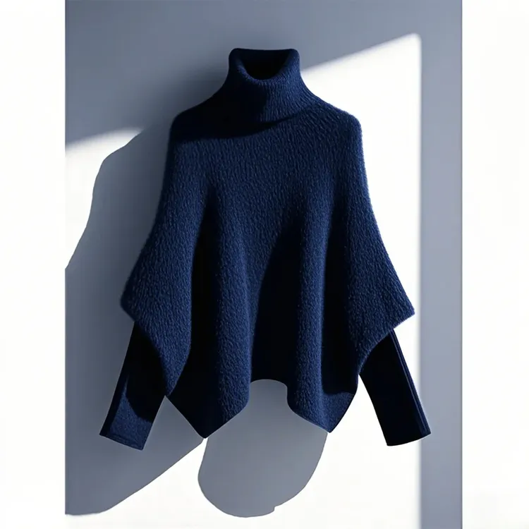 高冷酷飒女装秋款爆款2025新款洋气高贵上衣假两件针织毛衣女秋冬