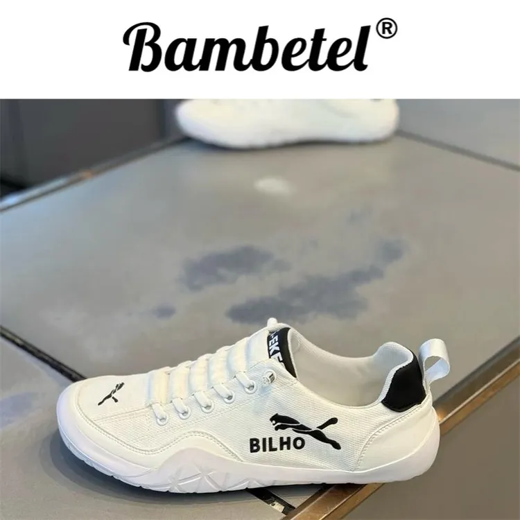 Bambetel夏季布面透气平跟百搭时尚潮男鞋舒适软底一脚蹬时尚百搭