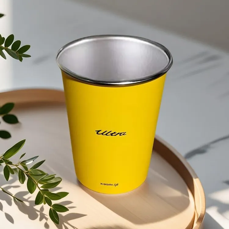 新款水杯Su7 Ultra不锈钢直饮杯闪电黄350ml网红马克杯家用随行杯
