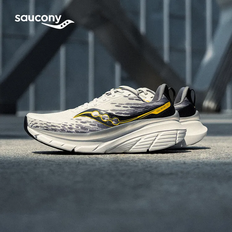 【彭于晏同款】Saucony索康尼GUIDE17向导17稳定支撑跑鞋减震运动鞋