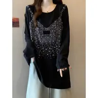 【米果妈】女士新款秋季长袖T恤衫亲子B4288