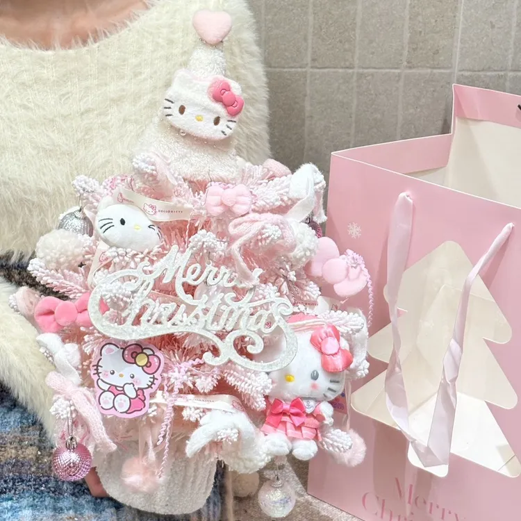 厂家圣诞节礼物旋转永生花Kitty贝儿库洛米