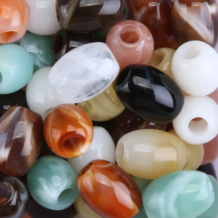 批发手工纽扣子diy编织衣服串珠吊带椭圆形服装辅料圆形珠子泳衣