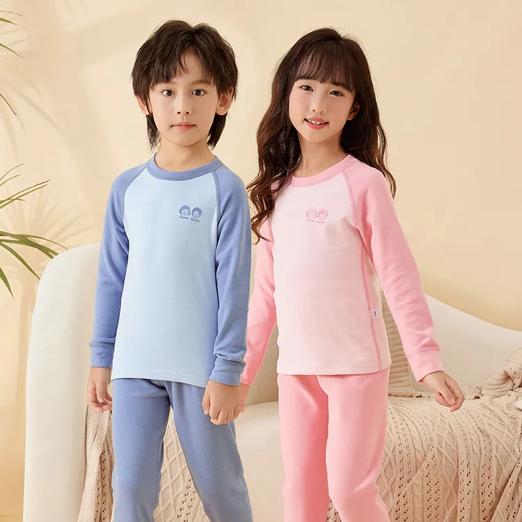 儿童保暖内衣套装冬季男孩女孩适用秋衣秋裤睡衣家居服套装