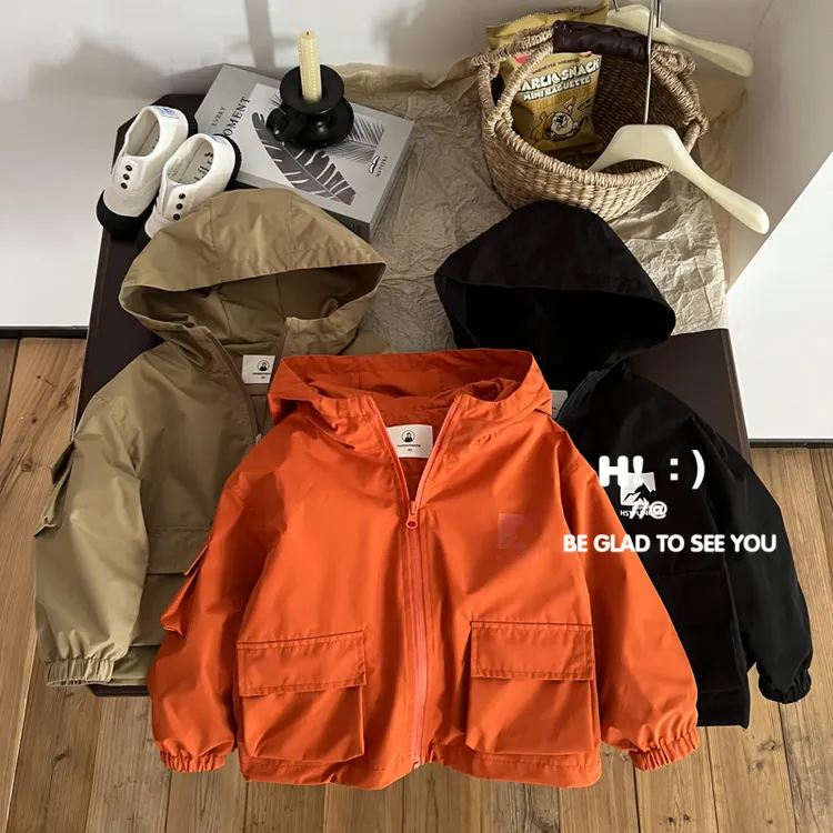 现货【三防外套】郝叔童品秋季新款2025男童高货三防休闲外套HQ5323
