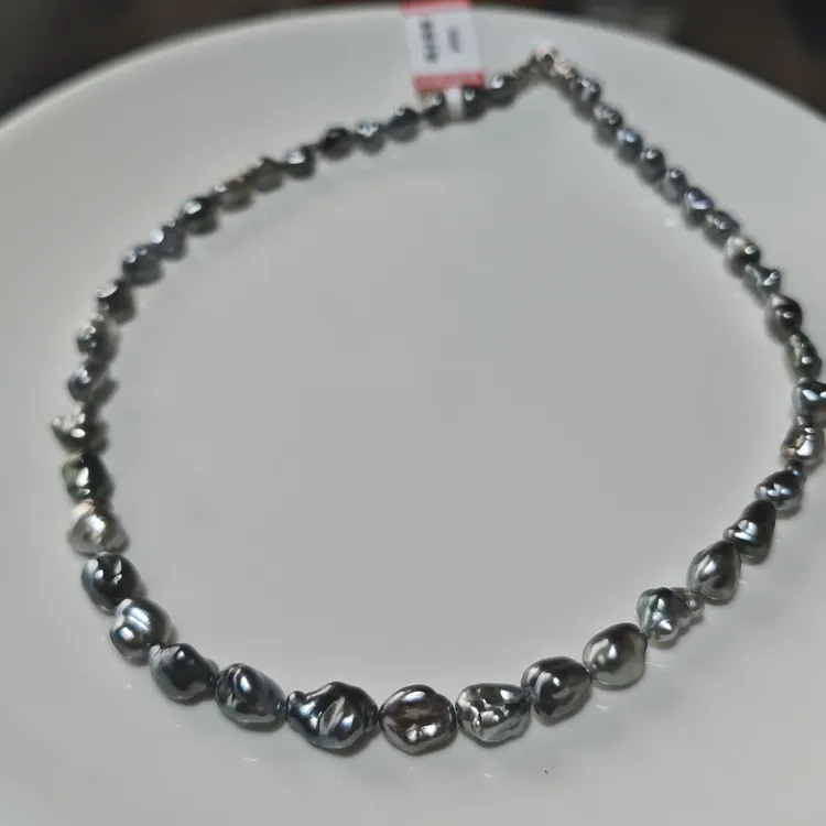 大溪地珍珠渐变混彩keshi无核珍珠野生【带证书】