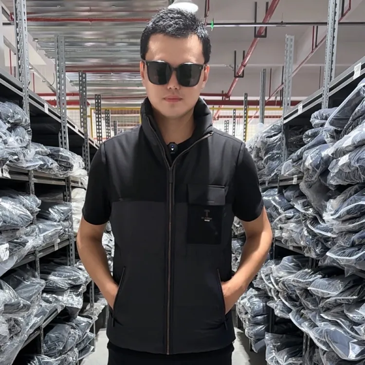 雅男女亲子立领羽绒马甲